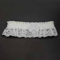 WHITE SHAMROCK GARTER